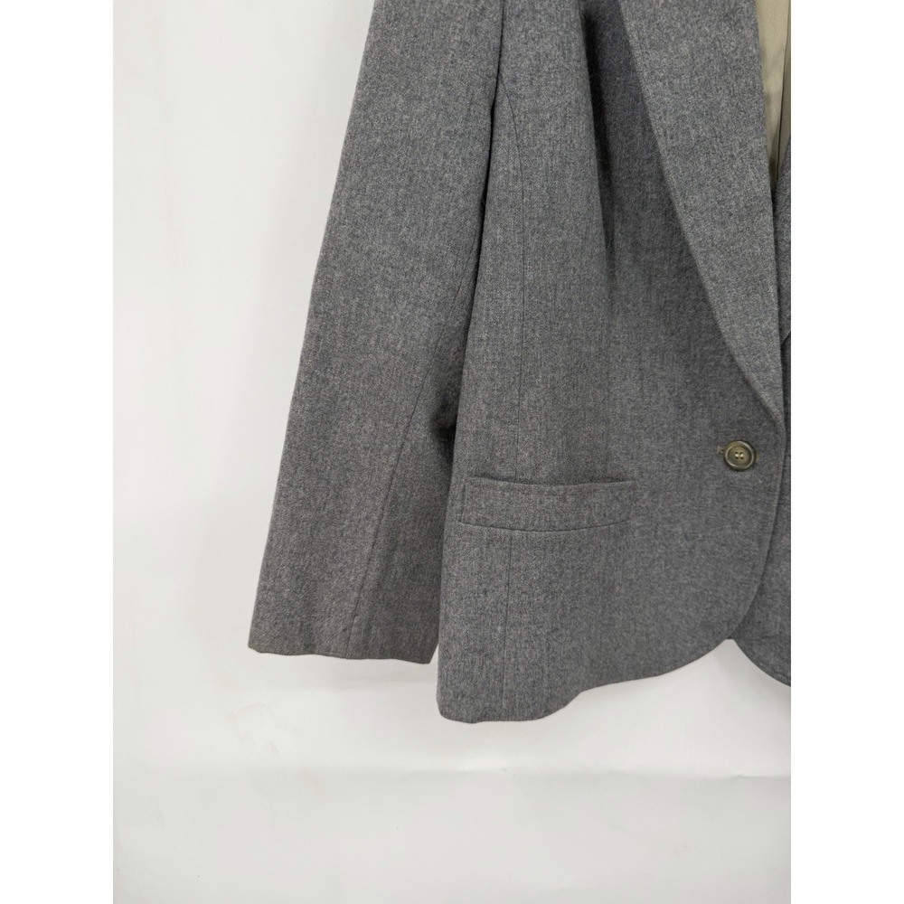 Vintage Pendleton Blazer Women Gray Virgin Wool USA Made Academia Jacket VTG - Picture 10 of 10